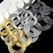Interlock Hoop Earrings - Assorted