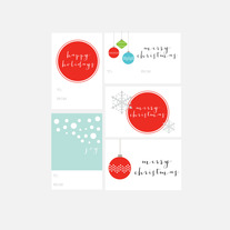 christmas gift tags | set two