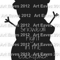 Snowman Chalkboard Labels