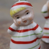Vintage Retro Christmas Bells - Set of 5!  Happy Holidays!
