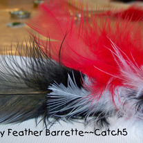 Fancy Feather Barrette