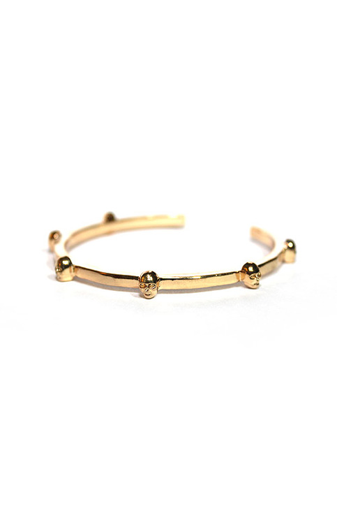 Rose Gold Skull Bangle