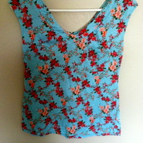Floral V-tank 