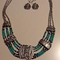 Hexagon Necklace Set
