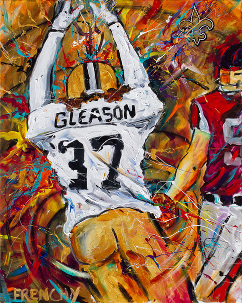 Blocked Punt Serigraph by Frenchy