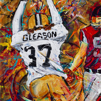 Blocked Punt Serigraph by Frenchy