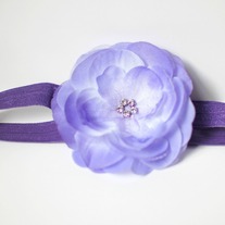 Lilac flower clip and headband