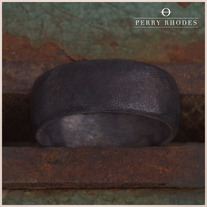 Filed edge Silver Band (Noir)
