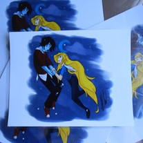 Waiting for a Star Print