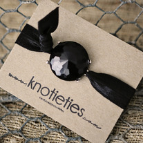 knotie bubble original - black w/silver