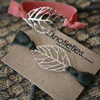 silver leaf bracelet