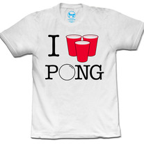 I Love/Pong (White)