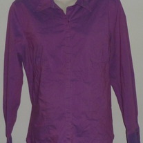 Purple Button/Collar Top-Duo Maternity Size Large