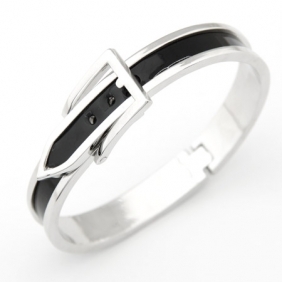 Black belt bangle