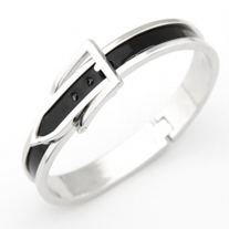 Black belt bangle