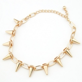 Spikes Necklace -  Gold 