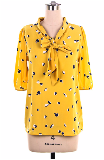 Apple Bow Blouse