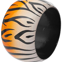 Wooden Tiger Bangle - Two Colors Available