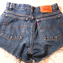Levi's denim high waist shorts