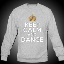 Gray Keep Calm and Dance 
