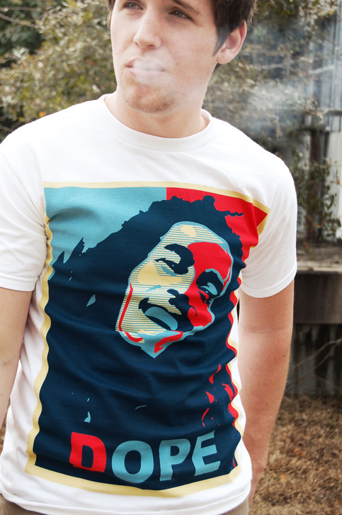 DOPE ON WHITE ORGANIC T