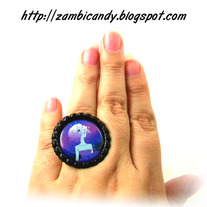 Adjustable black zambicandy design ring