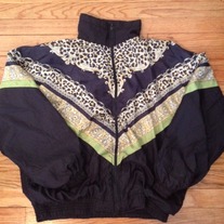 Vintage "Versace Inspired" Animal Print Windbreaker