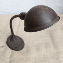 Vintage Industrial Cast Metal Gooseneck Desk Lamp