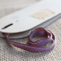 Vintage Swiss 1/4" Velvet Ribbon - Lavender
