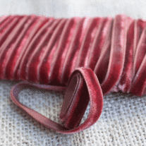 Vintage 1/4" Velvet Ribbon - Rose