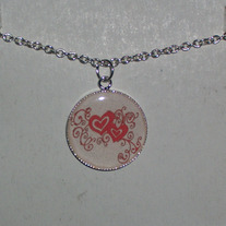 Hearts Bezel Pendant