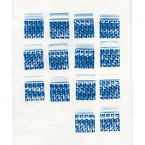 Devilish Dimebag cyanotype print