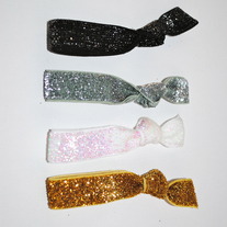 The Diva Set- 4 Glitter Hair Ties