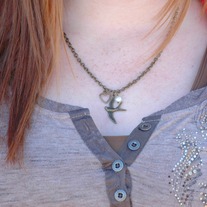Brass Sparrow Necklace