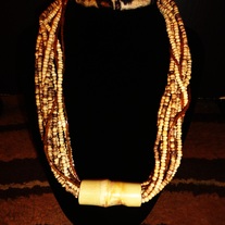 *FREE SHIPPING* Bamboo Beaded Necklace