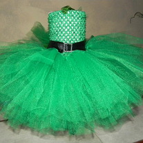 Emerald Green St Patrick's Day Baby Girls Leprechaun Tutu Dress Set