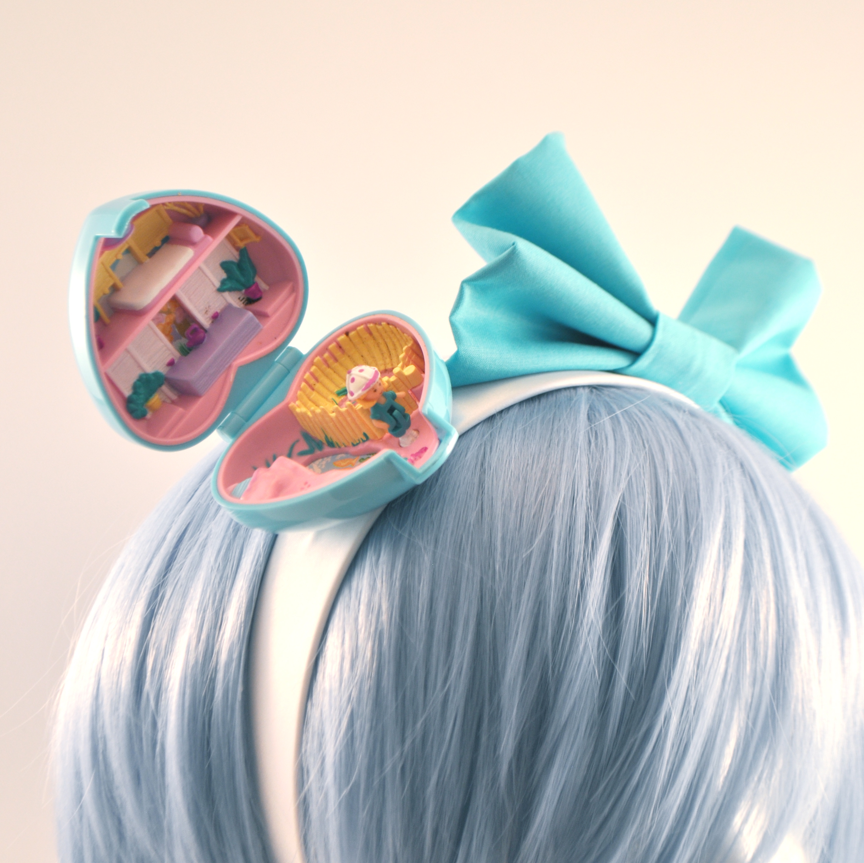 Vintage Teal Polly Pocket Headband on Storenvy