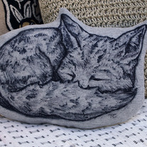 Resting Fox Pillow