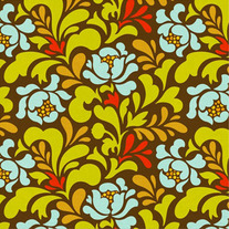 Heather Bailey's Pop Garden Sway in Brown/HB04 Brown half yard