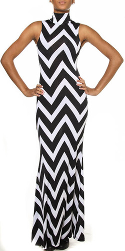 Mock Neck Maxi Dress