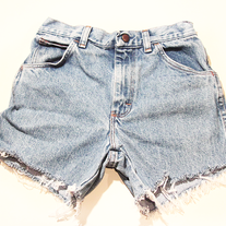 Denim high waist shorts
