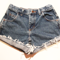 Denim high waist shorts