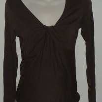 Brown Long Sleeve Top-Gap Maternity Size Small  CLTE1