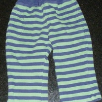 Navy/Green Stripe Pants-Old Navy Size 12-18 Months