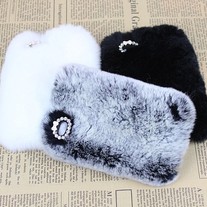 New Chic Elegant Synthetic Rabbit Fur iPhone Case Cover
