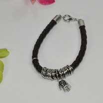 Brown_leather_rings_hand_metal_bracelet_medium