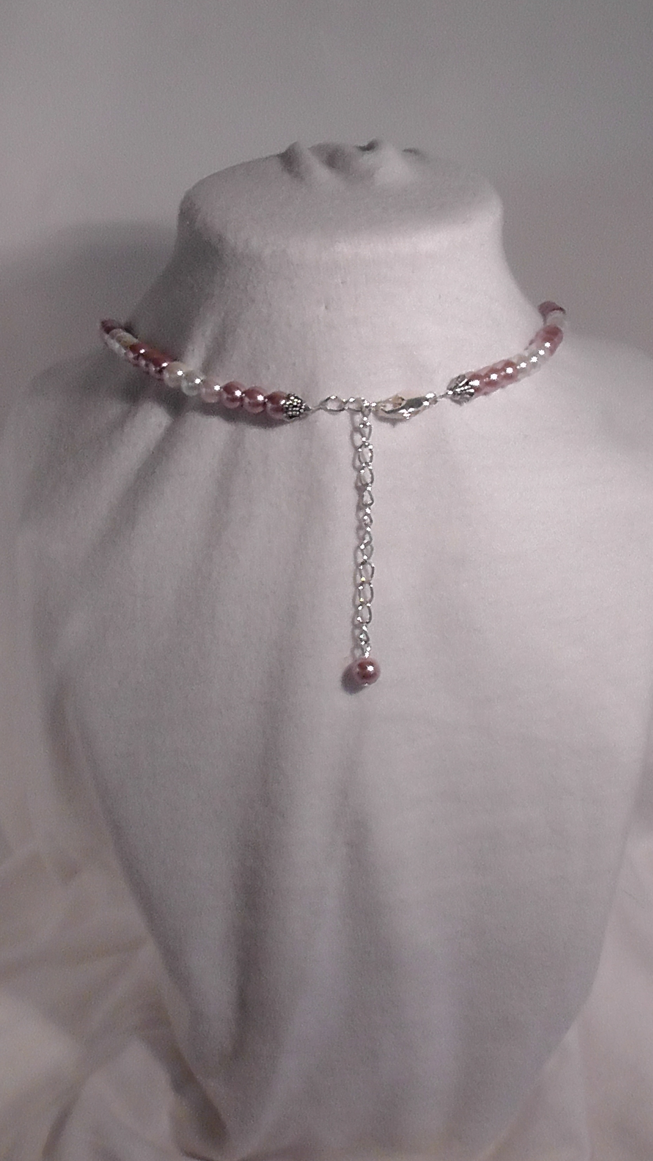 Rose Pearl Strand Necklace and Earrings Set on Storenvy