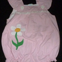 Pink Romper with Flower-Samara Size 18 Months