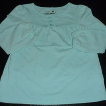 Light Blue Long Sleeve Shirt with 3 Buttons-Jumping Beans Size 3T