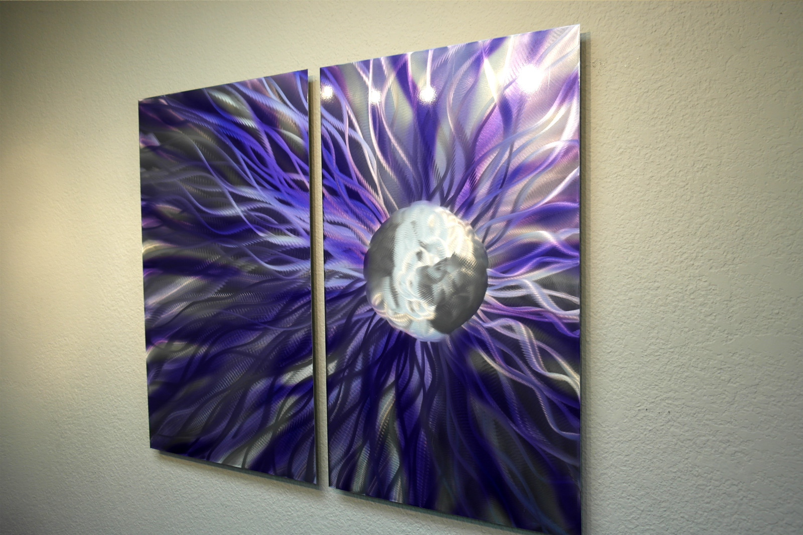 Purple Metal Wall Art solare purple - abstract metal wall art contemporary modern decor Purple Metal Wall Art solare purple - abstract metal wall art contemporary modern decor